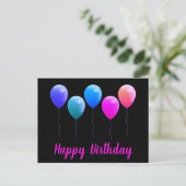 Happy birthday postcards postkarte (Stehend Vorderseite)