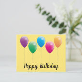 Happy birthday postcards postkarte (Stehend Vorderseite)