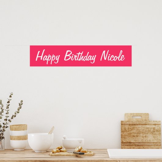 Happy Birthday Poster (Küche)