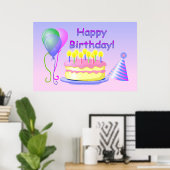 Happy Birthday Poster (Heimbüro)