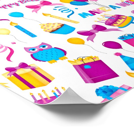 Happy Birthday Poster (Ecke)