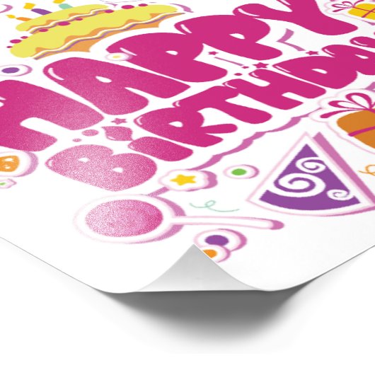 Happy Birthday Poster (Ecke)