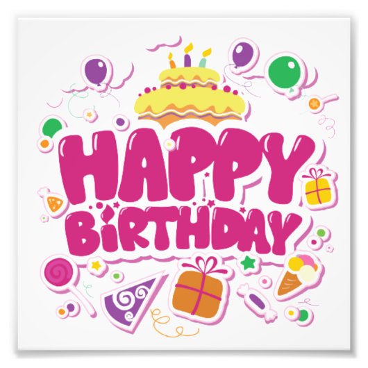 Happy Birthday Poster (Vorne)