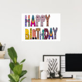 "HAPPY BIRTHDAY" POSTER (Heimbüro)