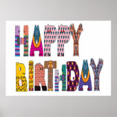 "HAPPY BIRTHDAY" POSTER (Vorne)