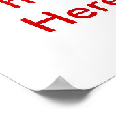 Happy Birthday Poster (Ecke)