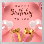 Happy Birthday Poster (Vorne)