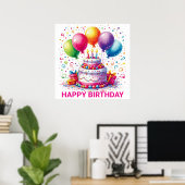 Happy Birthday Poster (Heimbüro)