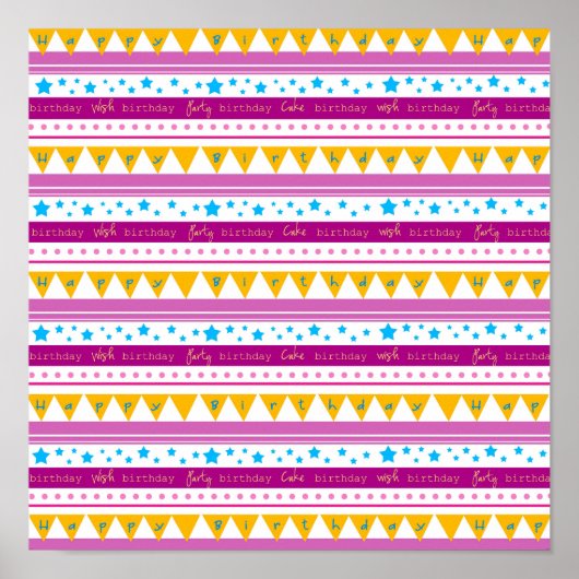 Happy Birthday Poster (Vorne)