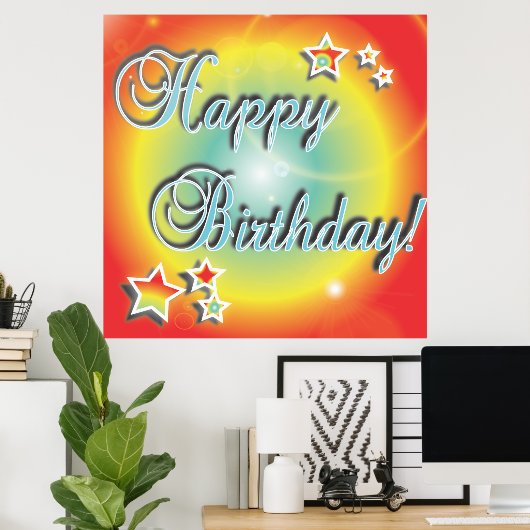 Happy Birthday Poster (Heimbüro)