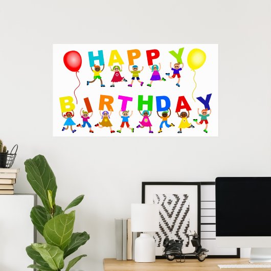 Happy Birthday Poster (Heimbüro)