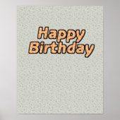 Happy Birthday Poster (Vorne)