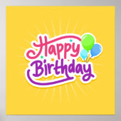 Happy Birthday Poster (Vorne)