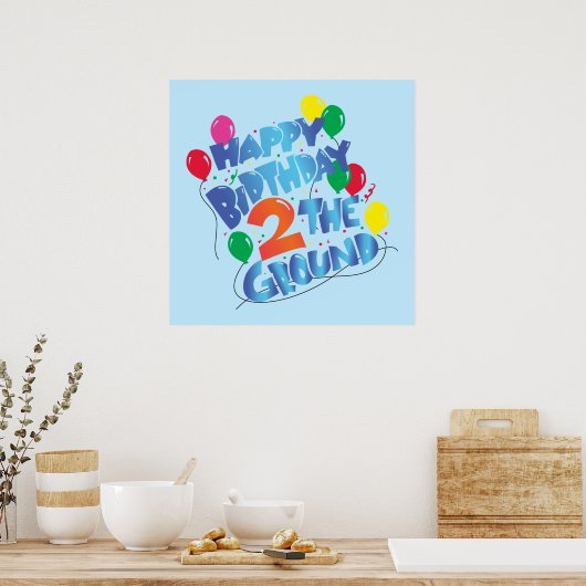 Happy Birthday Poster (Küche)
