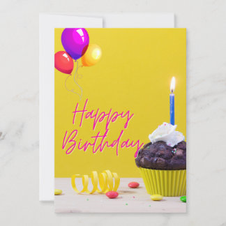 Happy Birthday Poster - hell & fröhlich Einladung