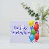 Happy Birthday Postkarte (Stehend Vorderseite)