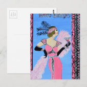 Happy Birthday Postkarte (Vorne/Hinten)