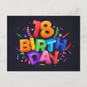 Happy Birthday Postkarte (Vorderseite)