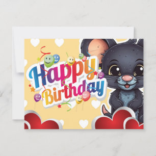 Happy birthday! postkarte