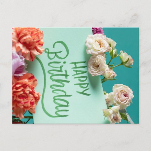 HAPPY BIRTHDAY POSTKARTE (Vorderseite)