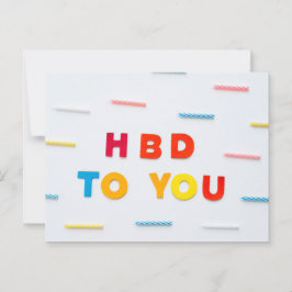 HAPPY BIRTHDAY POSTKARTE