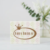 Happy Birthday Postkarte (Stehend Vorderseite)