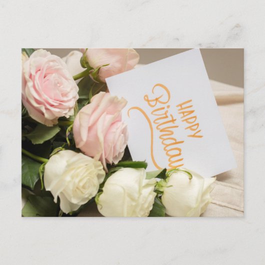 HAPPY BIRTHDAY POSTKARTE (Vorderseite)