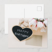 Happy Birthday Postkarte (Vorne/Hinten)