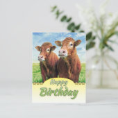 Happy Birthday Postkarte (Stehend Vorderseite)