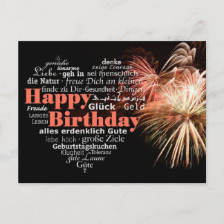 Happy birthday! postkarte