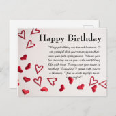 Happy Birthday Postkarte (Vorne/Hinten)