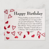 Happy Birthday Postkarte (Vorderseite)