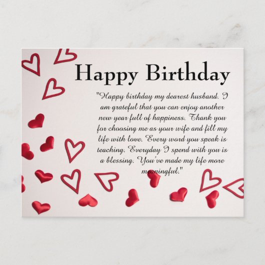 Happy Birthday Postkarte (Vorderseite)