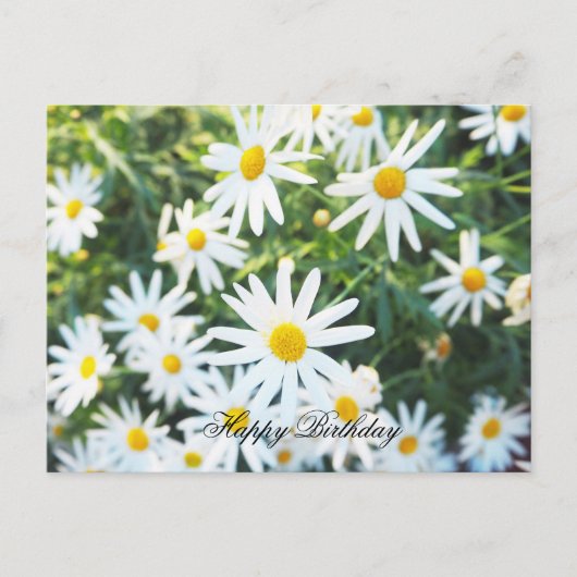 HAPPY BIRTHDAY POSTKARTE (Vorderseite)