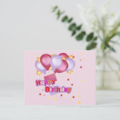HAPPY BIRTHDAY POSTKARTE (Stehend Vorderseite)