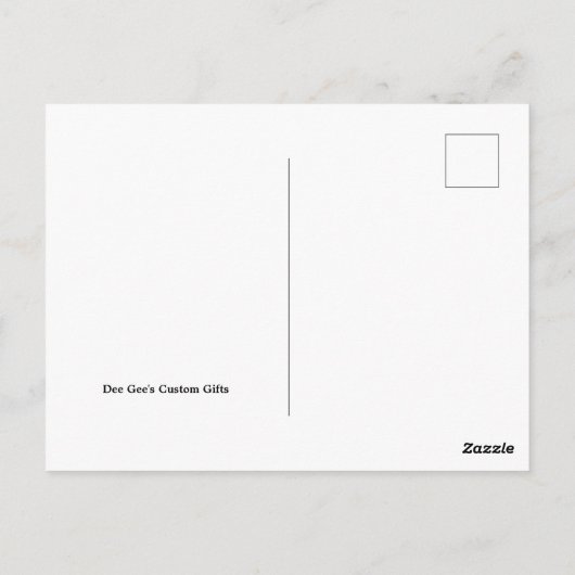 Happy Birthday Postkarte (Rückseite)