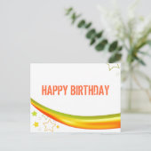 Happy Birthday Postkarte (Stehend Vorderseite)