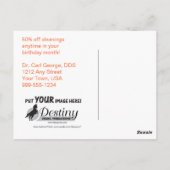 Happy Birthday Postkarte (Rückseite)