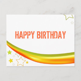 Happy Birthday Postkarte