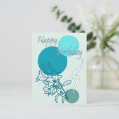 Happy Birthday Postkarte (Stehend Vorderseite)