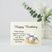 Happy Birthday Postkarte (Stehend Vorderseite)