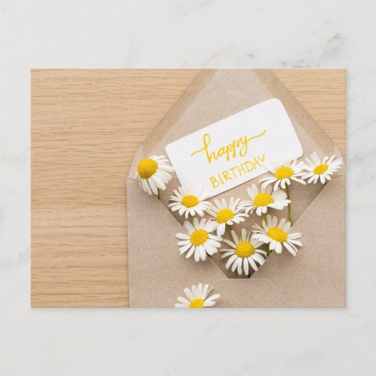 Happy Birthday Postkarte (Vorderseite)