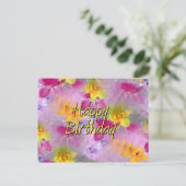 Happy Birthday Postkarte (Stehend Vorderseite)
