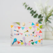 HAPPY BIRTHDAY POSTKARTE (Stehend Vorderseite)