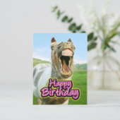 Happy Birthday Postkarte (Stehend Vorderseite)