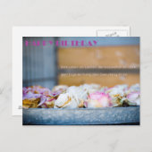 Happy Birthday Postkarte (Vorne/Hinten)
