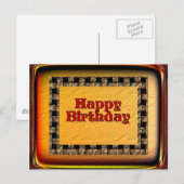 Happy Birthday Postkarte (Vorne/Hinten)