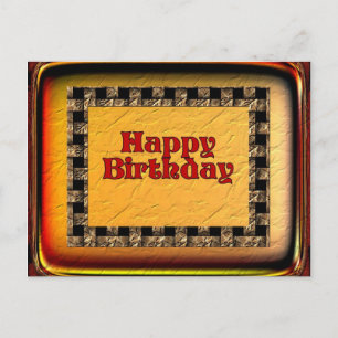 Happy Birthday Postkarte