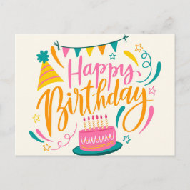 Happy Birthday Postkarte