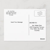 Happy Birthday Postkarte (Rückseite)